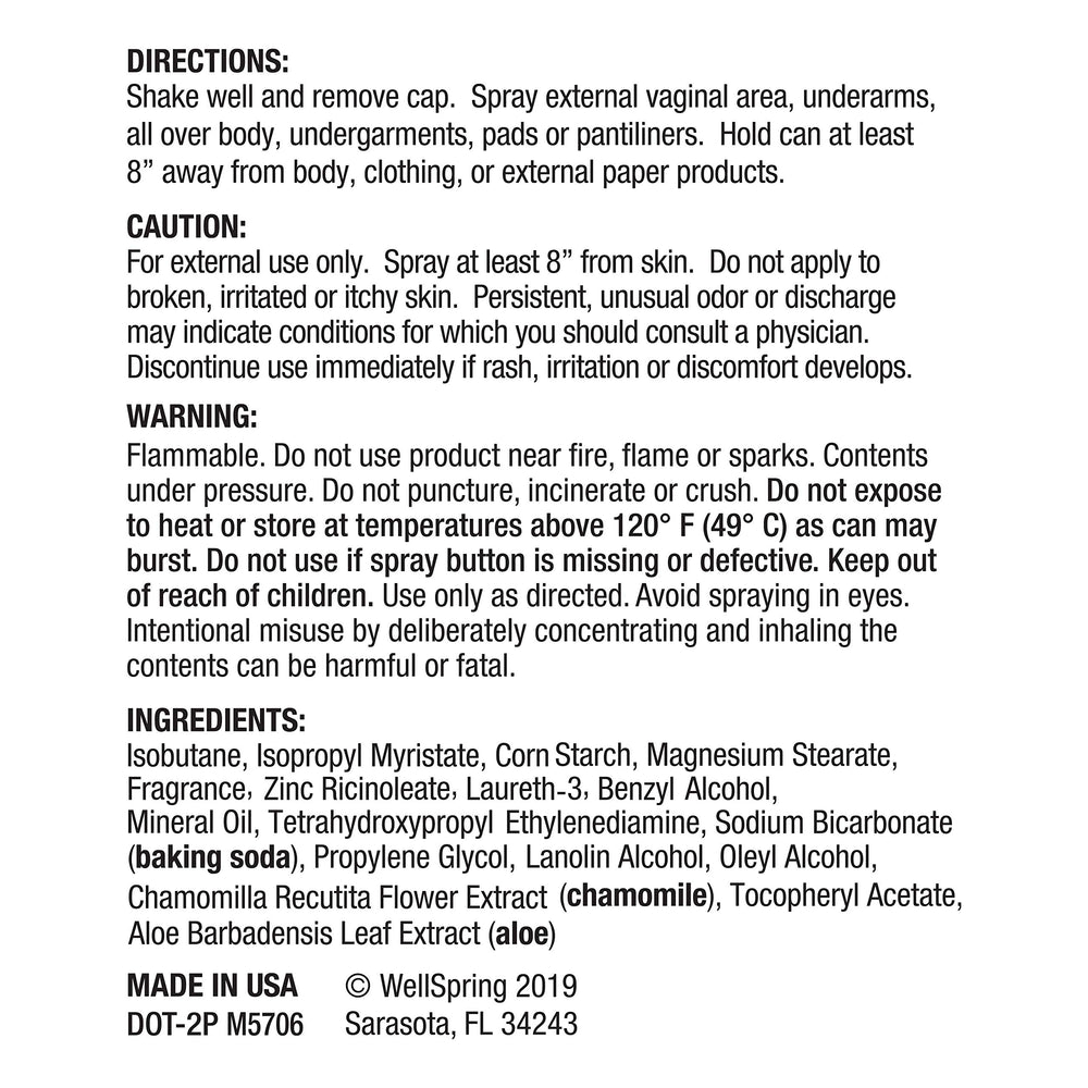 FDS Intimate Deodorant Spray application-angle demonstrates discreet, on-the-go freshness.