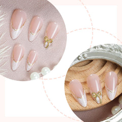 Adhesive nail tabs included for quick, glue-free application.
