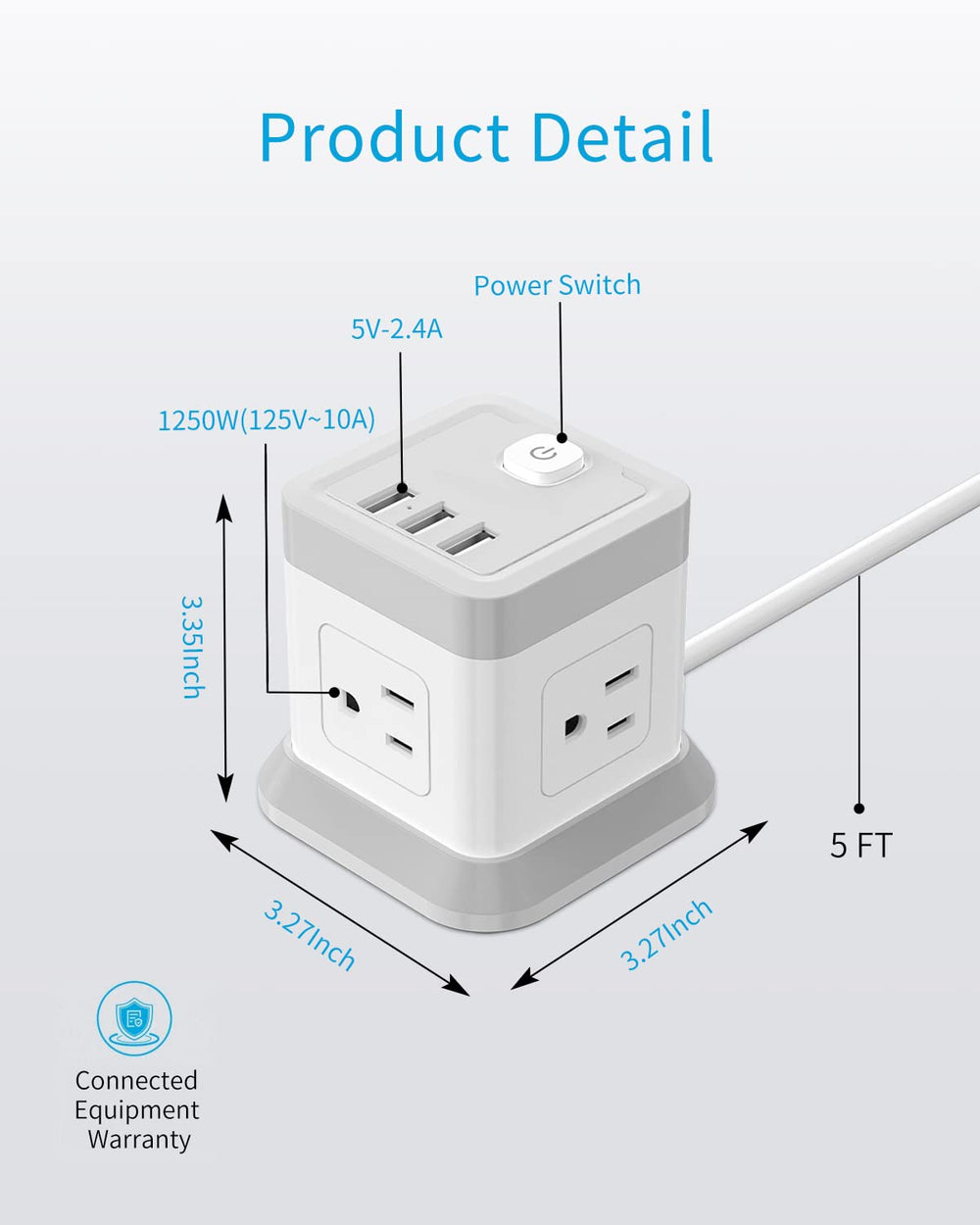 FDTEK travel-ready charging station powering multiple devices without clutter