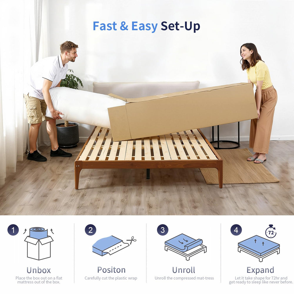 FDW 6in twin mattress in a box ready to unbox and expand