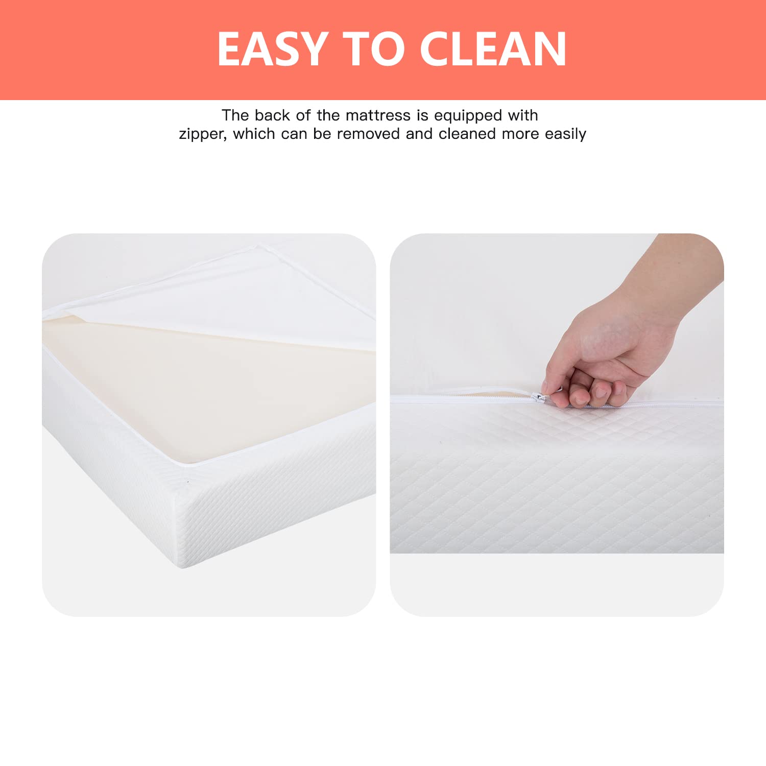 FDW bed-in-a-box unroll expand illustrates convenient setup in any room