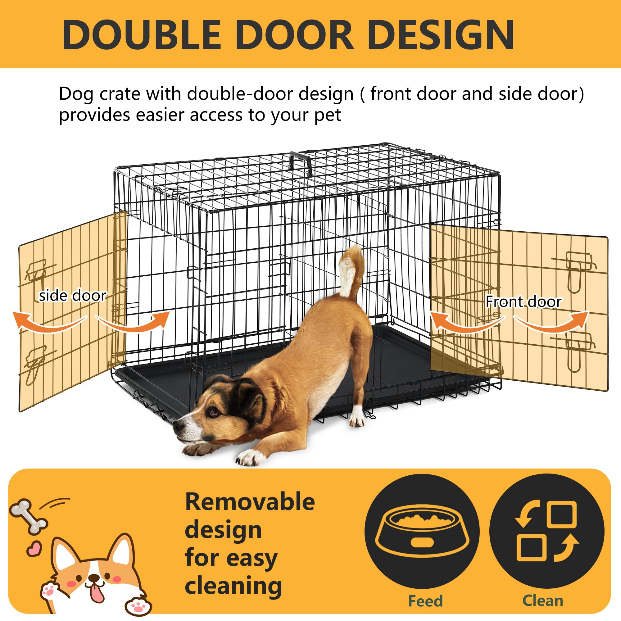 FDW crate includes divider panel to customize interior space.