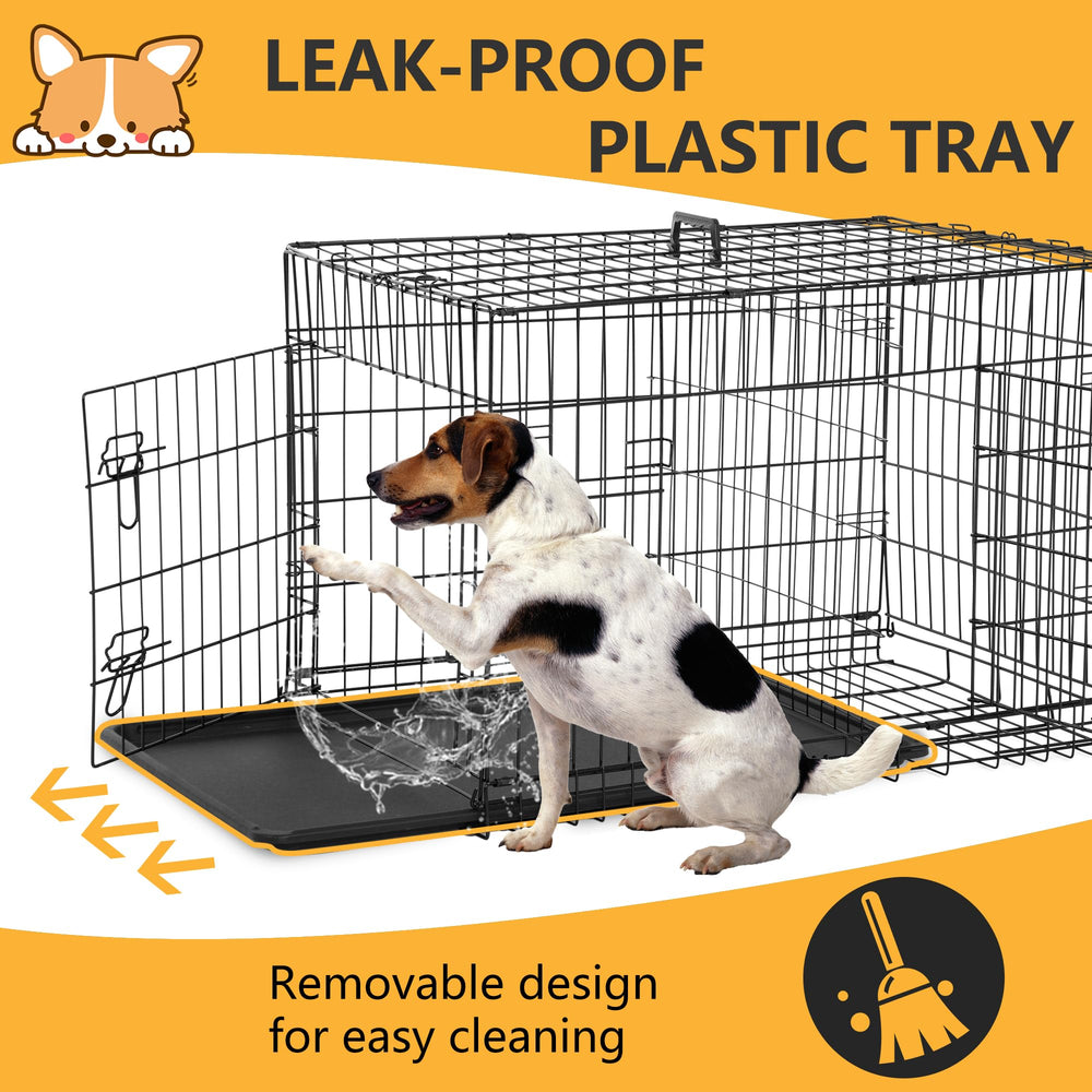 FDW dog crate easy to setup and fold for storage.