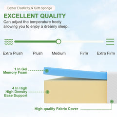 FDW dual-layer construction with memory foam over high-density core