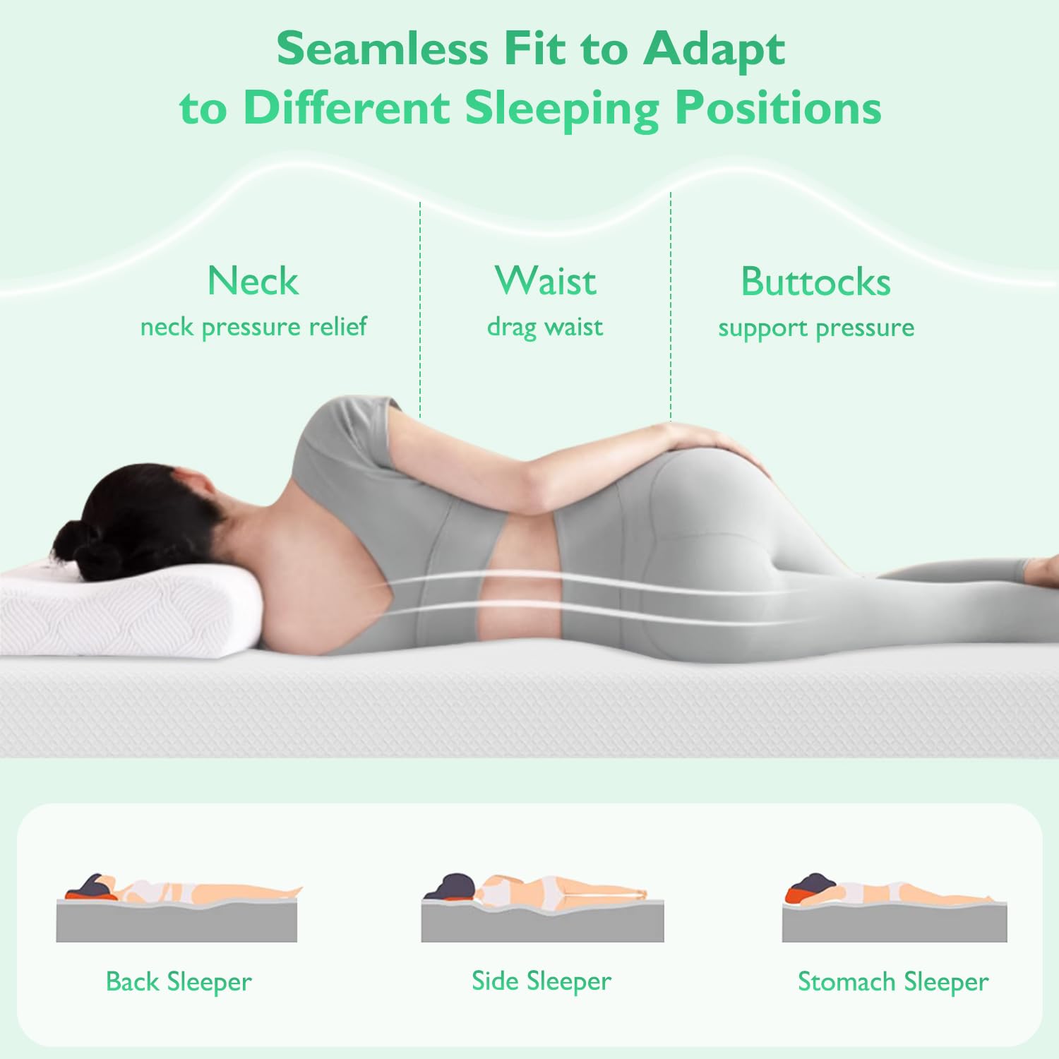 FDW Twin XL mattress removable cover enables easy machine washing