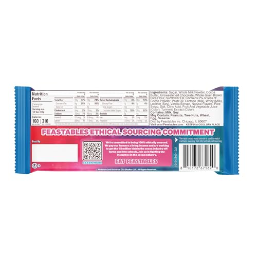 Feastables Galaxy bar melt closeup, highlights creamy milk chocolate and cocoa filling.