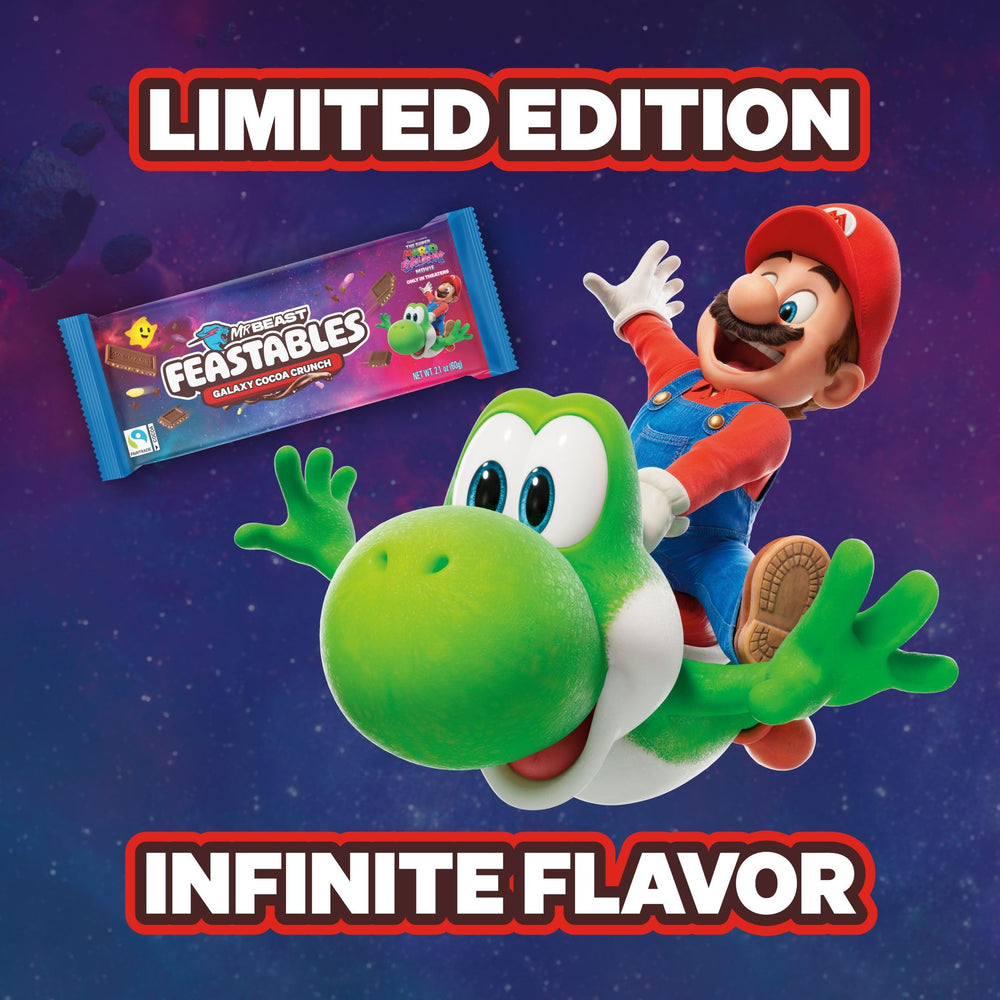 Feastables Limited edition Galaxy, movie tie-in, boosts excitement for fans.