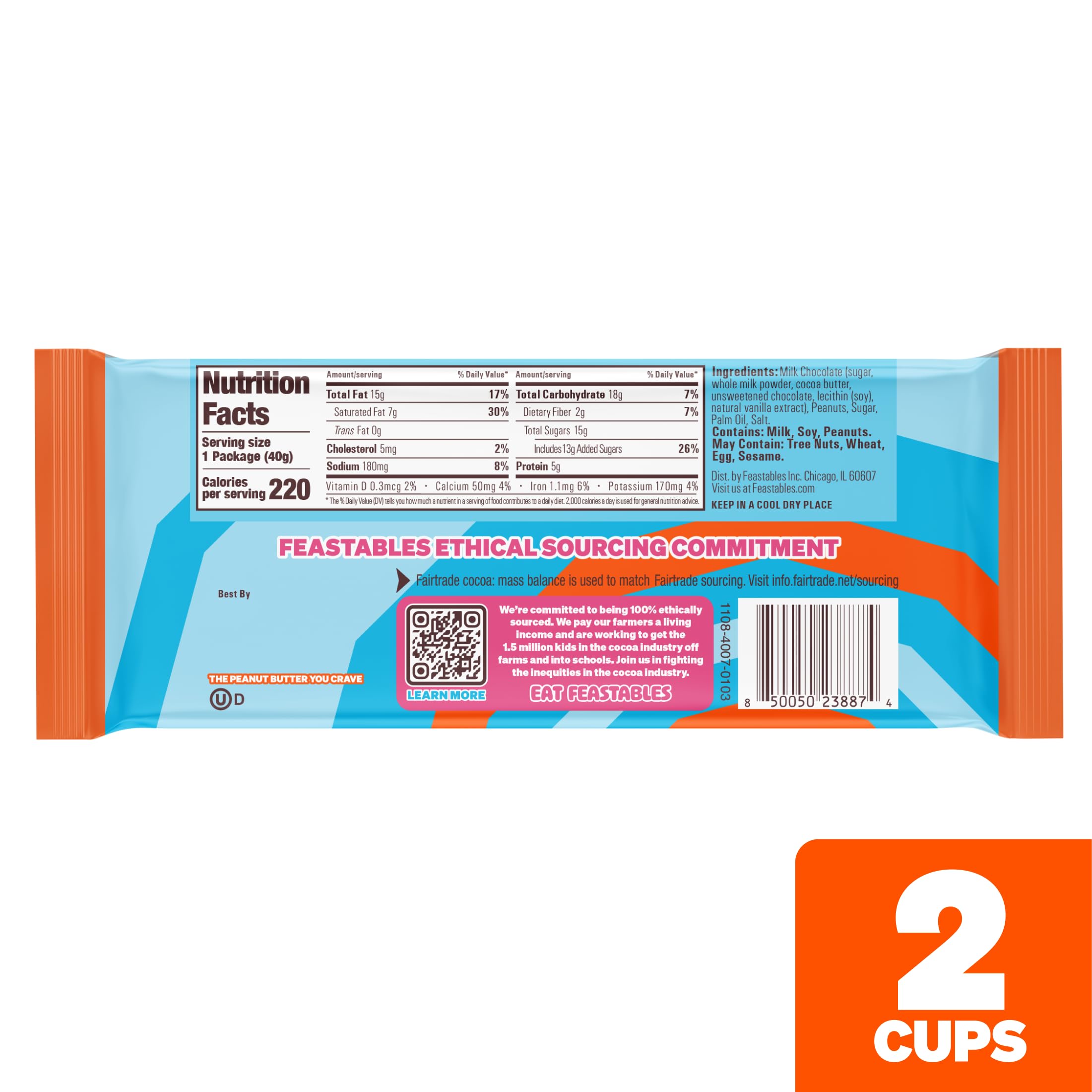 Feastables MrBeast peanut butter cups milk chocolate close-up with creamy center