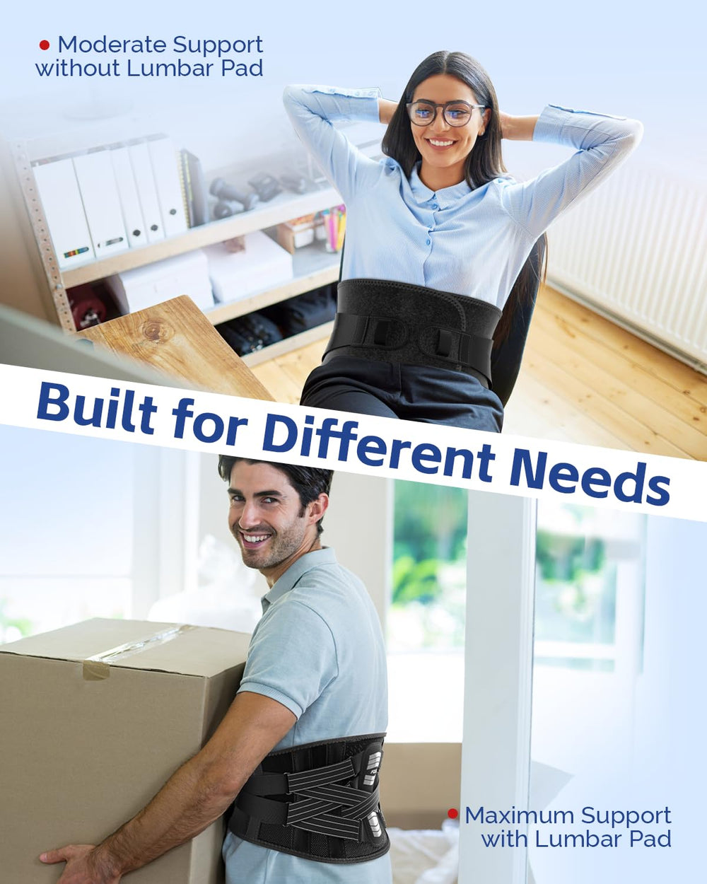 FEATOL brace features adjustable straps and finger loops for easy fit.