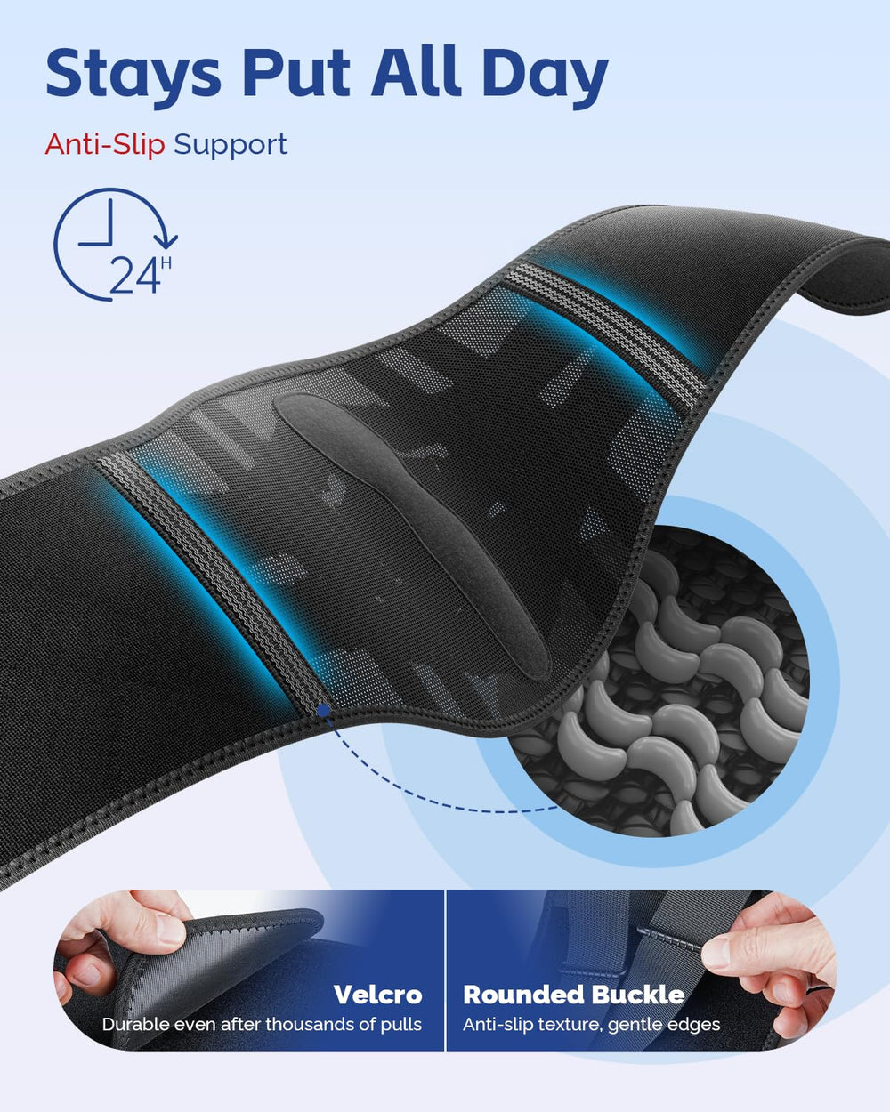 FEATOL back brace designed for driving and long commutes.