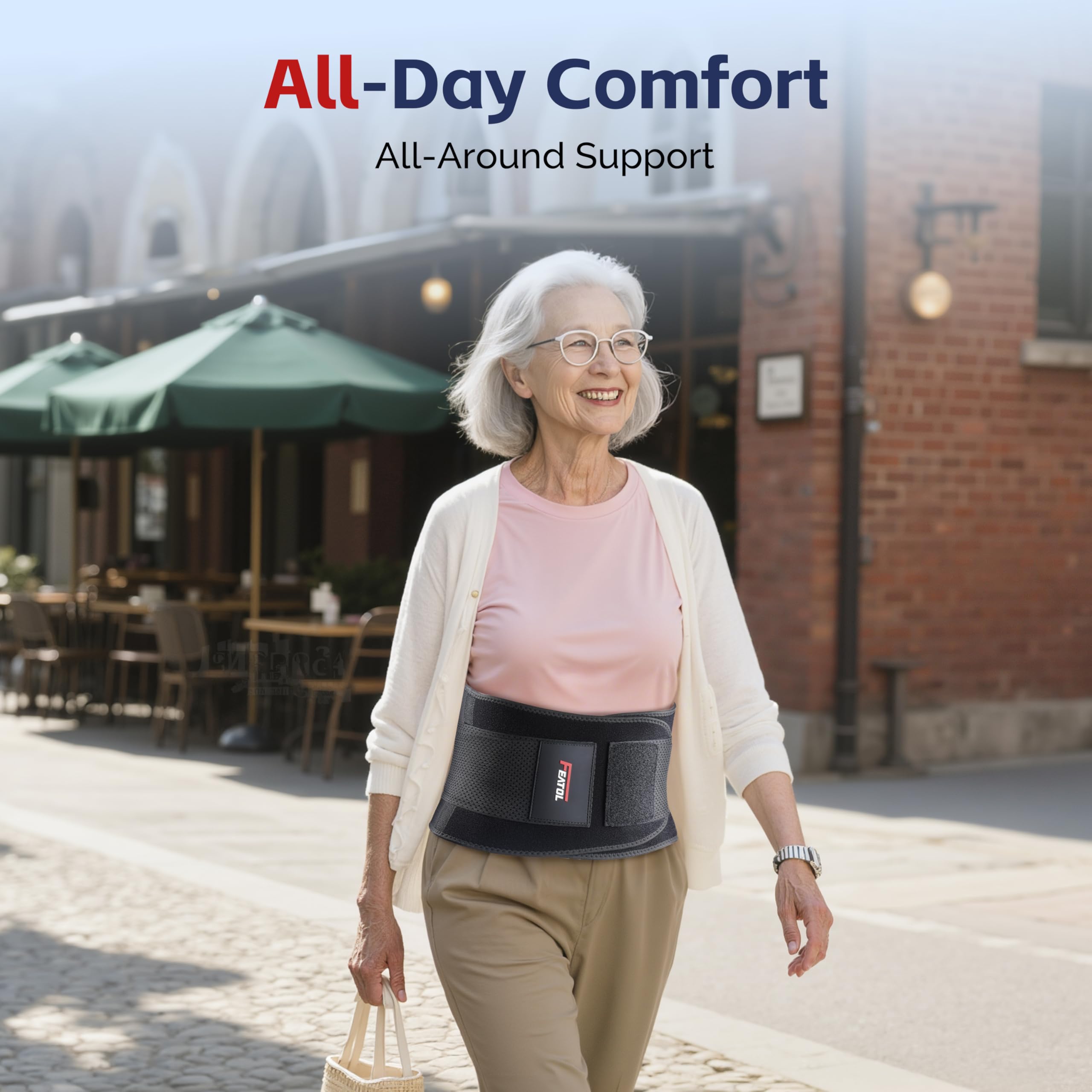 FEATOL heavy lifting support to reduce lower back strain