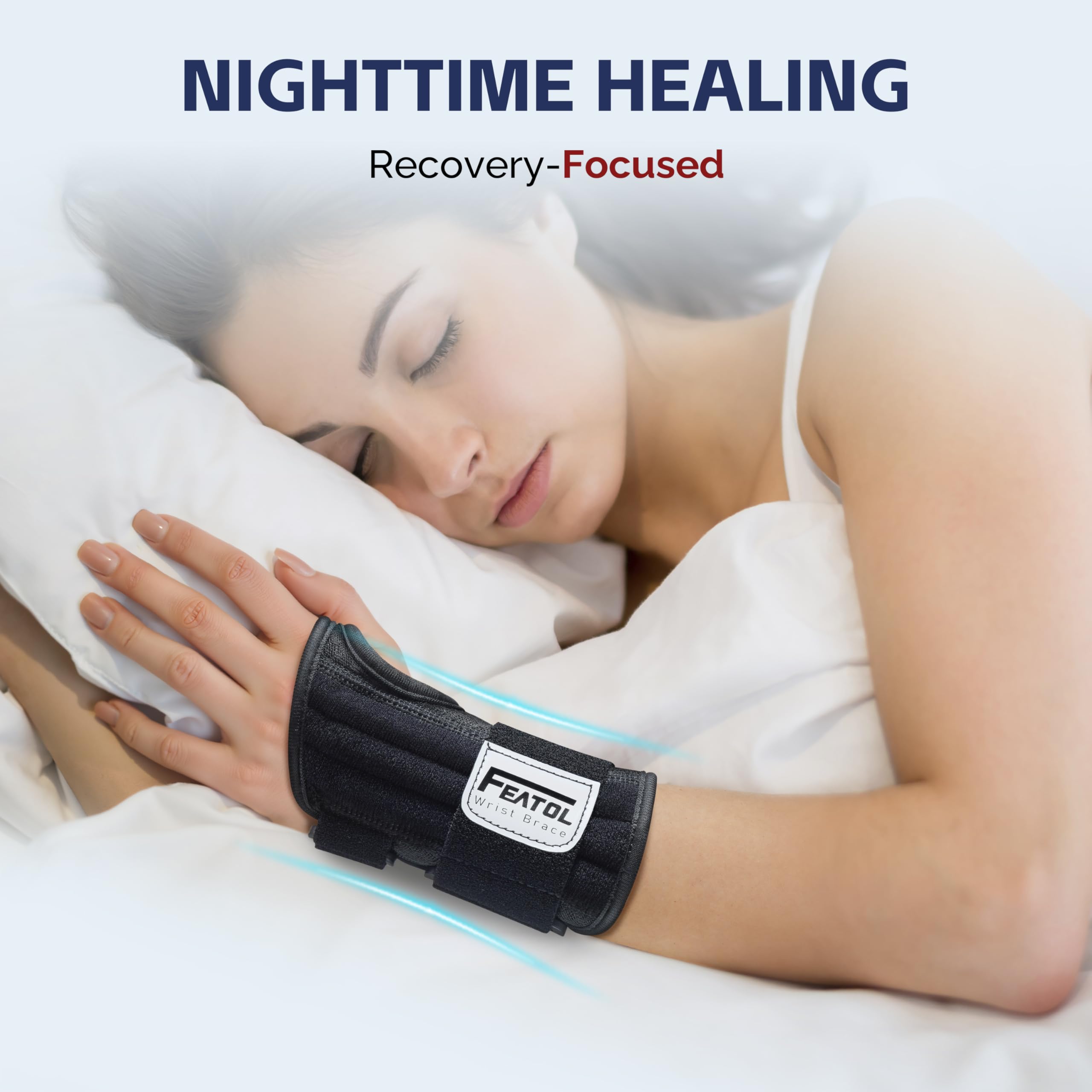 FEATOL brace with adjustable straps offers a personalized fit