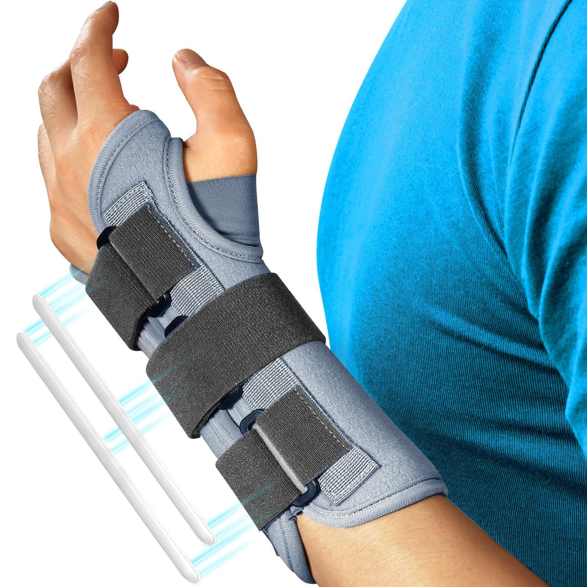 FEATOL wrist brace worn on left hand for daily support and stability