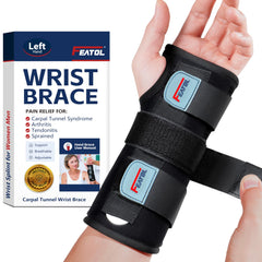 FEATOL wrist brace with metal splint providing stable wrist support for daily tasks
