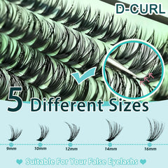 FebFeb precision tweezers place clusters accurately for natural look.