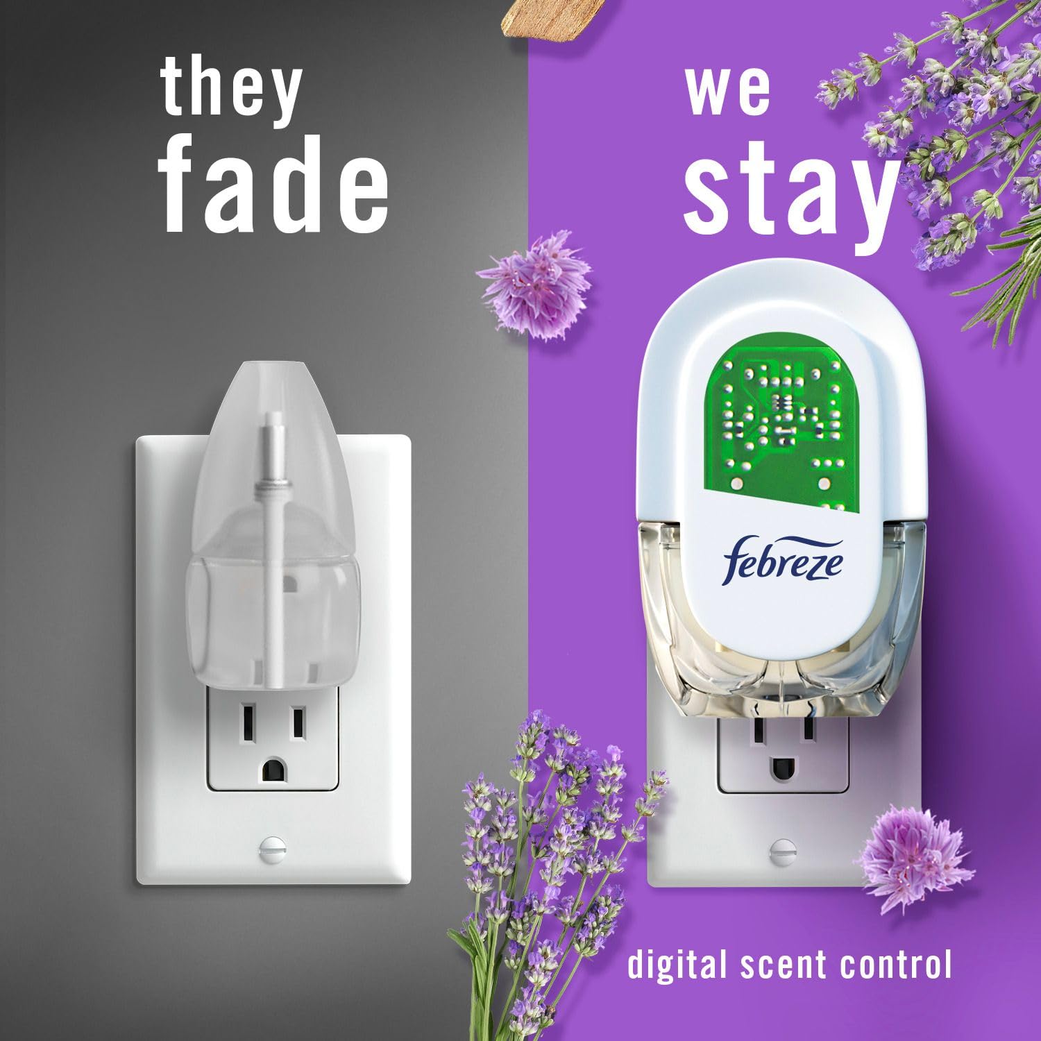 Febreze four-refill pack supports extended fragrance without frequent replacements.