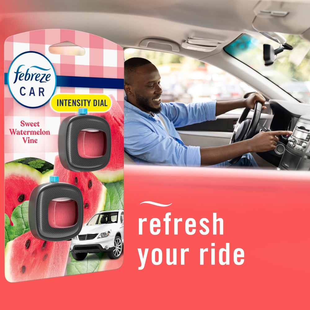 Febreze adjustable scent level for subtle to strong fragrance.