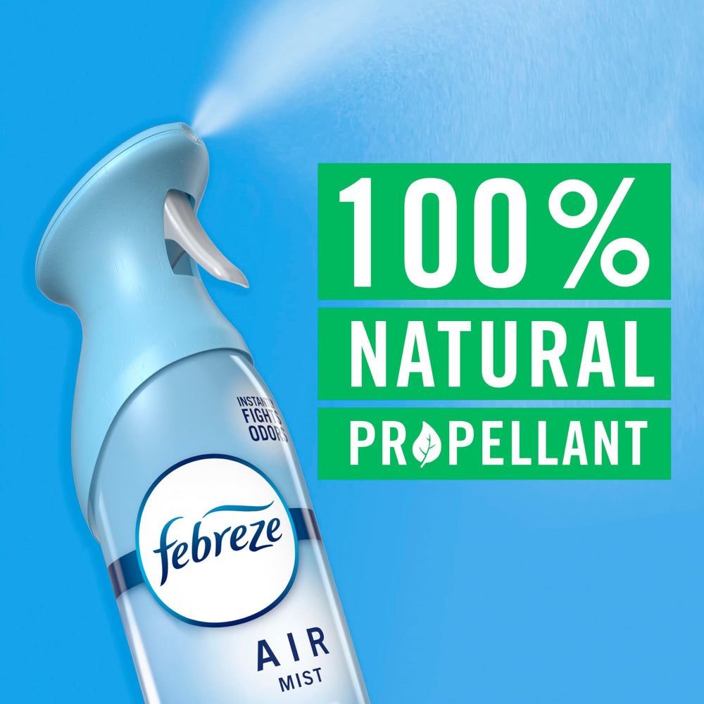 Febreze Air Mist air stays up to six hours in the air.