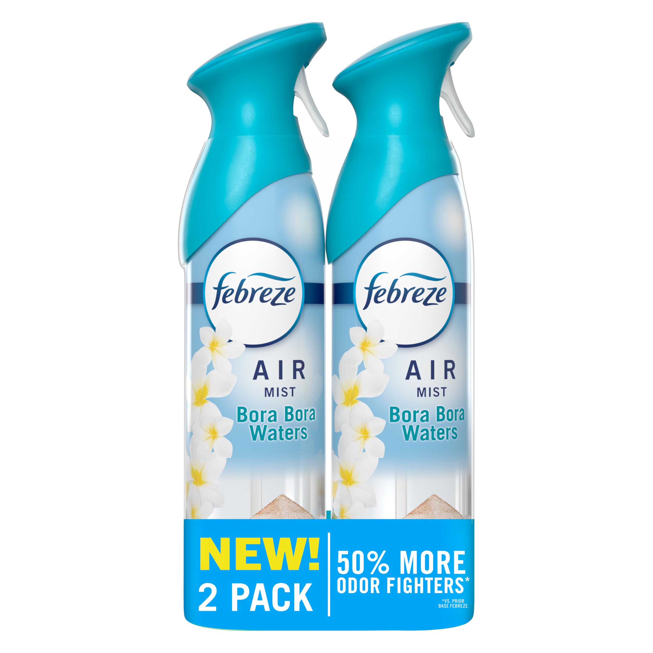 Febreze Air Mist Bora Bora Waters bottle for quick room refreshment.