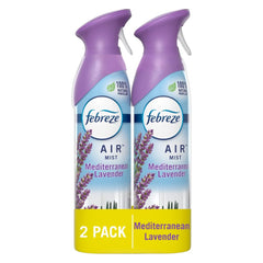 Febreze Air Mist Mediterranean Lavender bottle for lasting room freshness