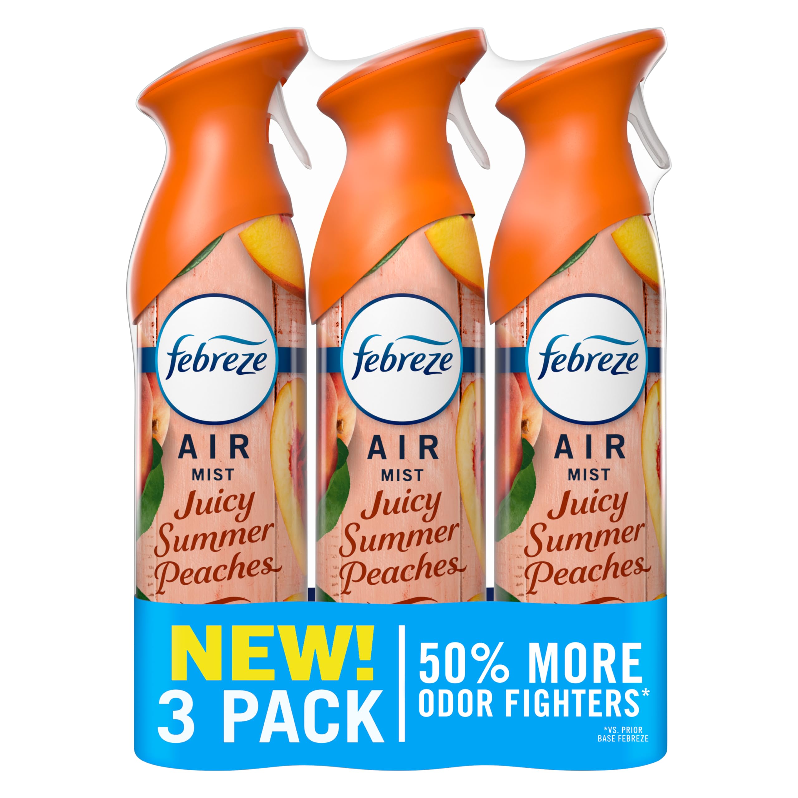 Febreze Air Mist Juicy Summer Peaches bottle ready to refresh a room