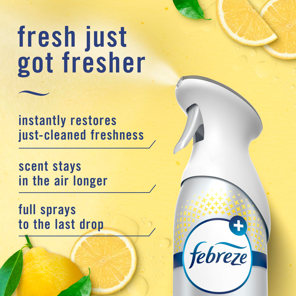 Febreze Air Mist kitchen odor-fighter in action for quick refresh.