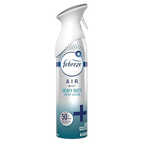 Nozzle detail of Febreze Air Mist showing full-spray capability to the last drop.