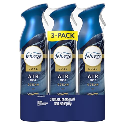 Febreze Air Mist Ocean fine-mist spray provides even room coverage.