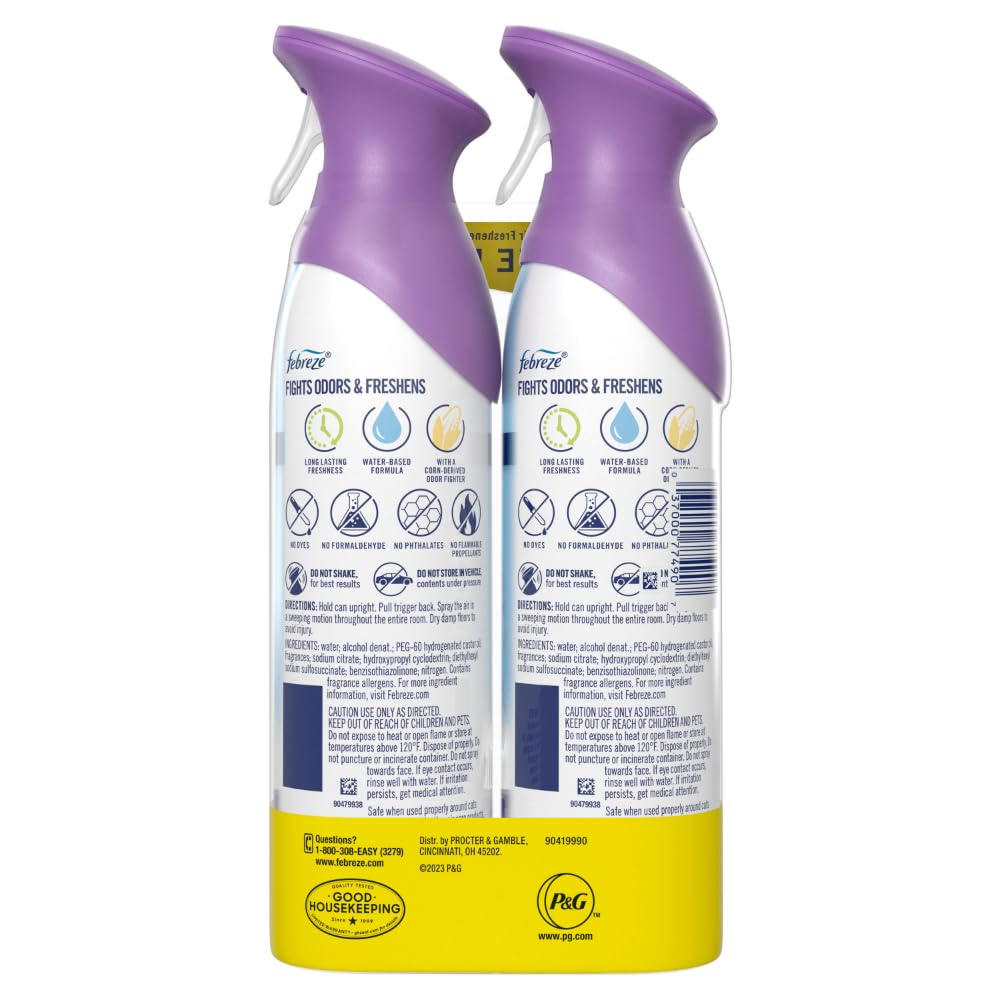 Febreze Air Mist pack of two emphasizes reliable odor control