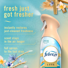 Febreze Air Mist Summer Golden Hour bottle-close aroma evokes sunset vibes.
