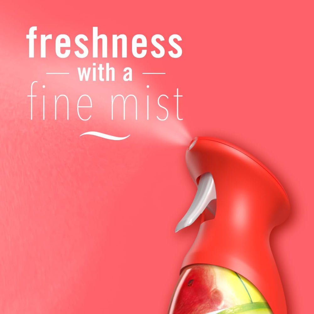 Bathroom-ready mist from Febreze Air Mist Sweet Watermelon Vine for quick refresh.