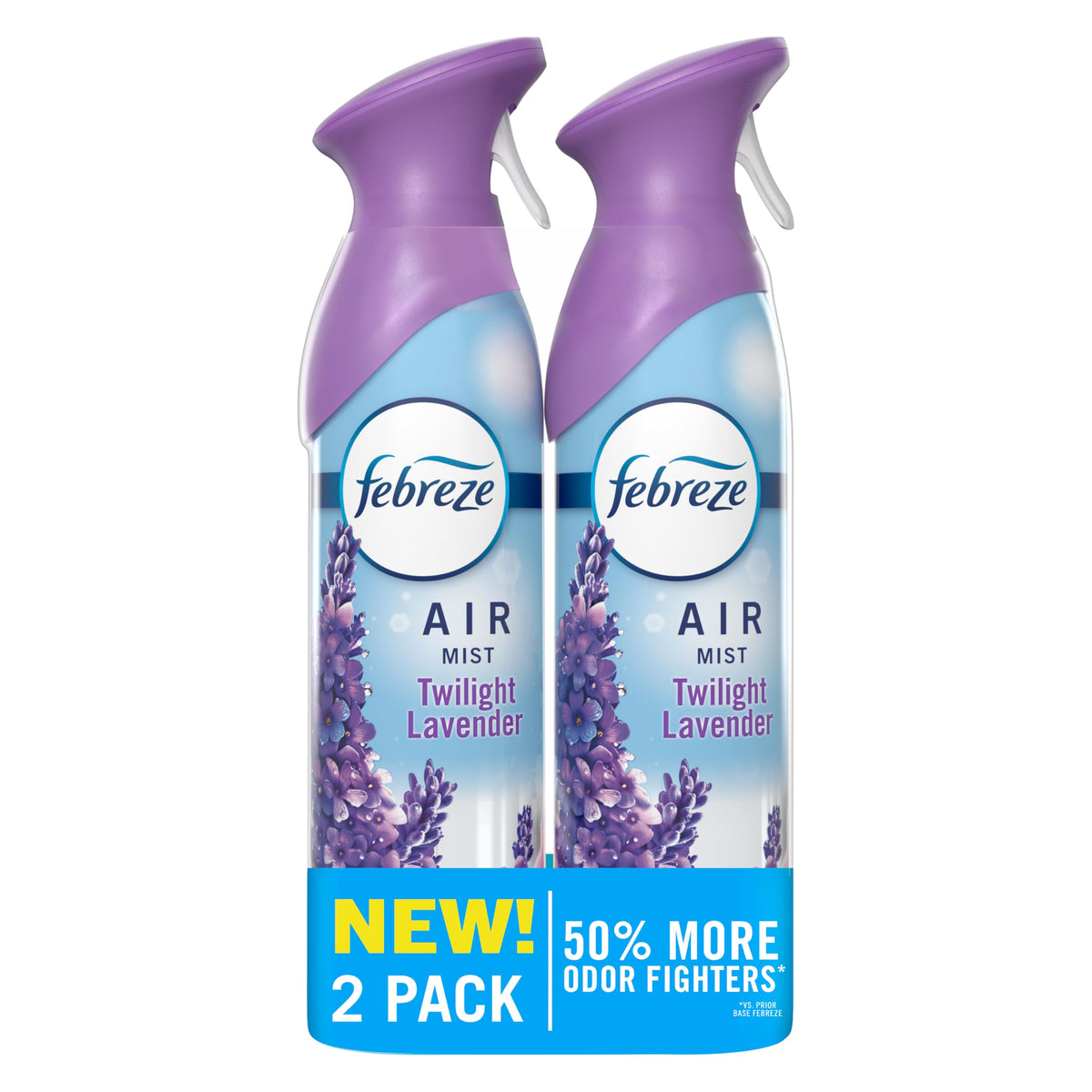 Febreze Air Mist Twilight Lavender bottle for a quick room refresh