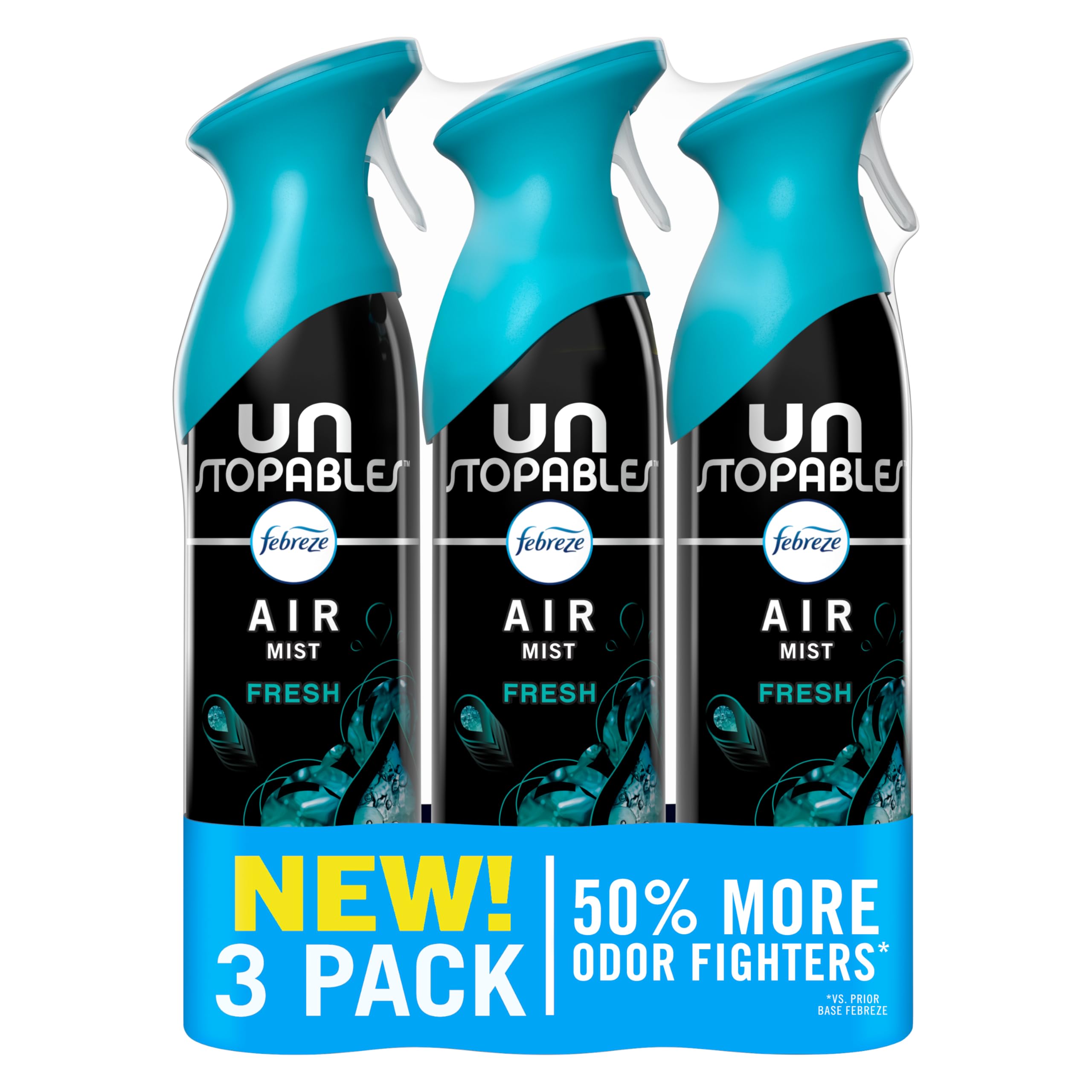 Febreze Air Mist Unstopables Fresh bottle ready to refresh any room.