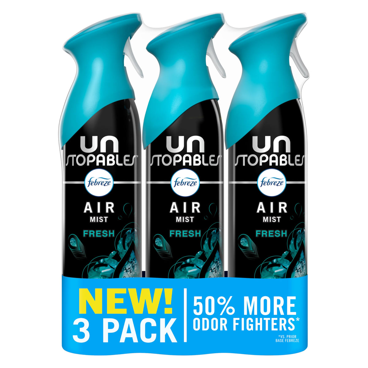 Febreze Air Mist Unstopables Fresh bottle ready to refresh any room.