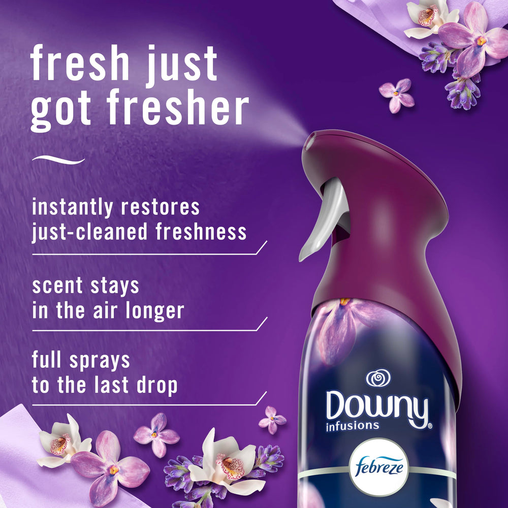 Febreze Air Mist Vanilla Bean scent, warm and inviting for living spaces.