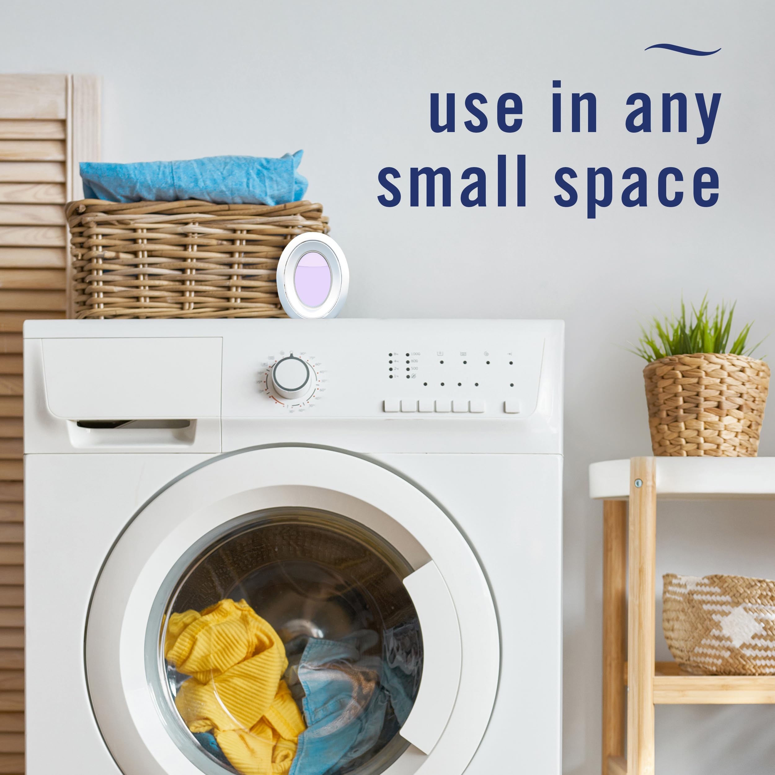 Febreze Bathroom activation button enables quick setup and reuse.