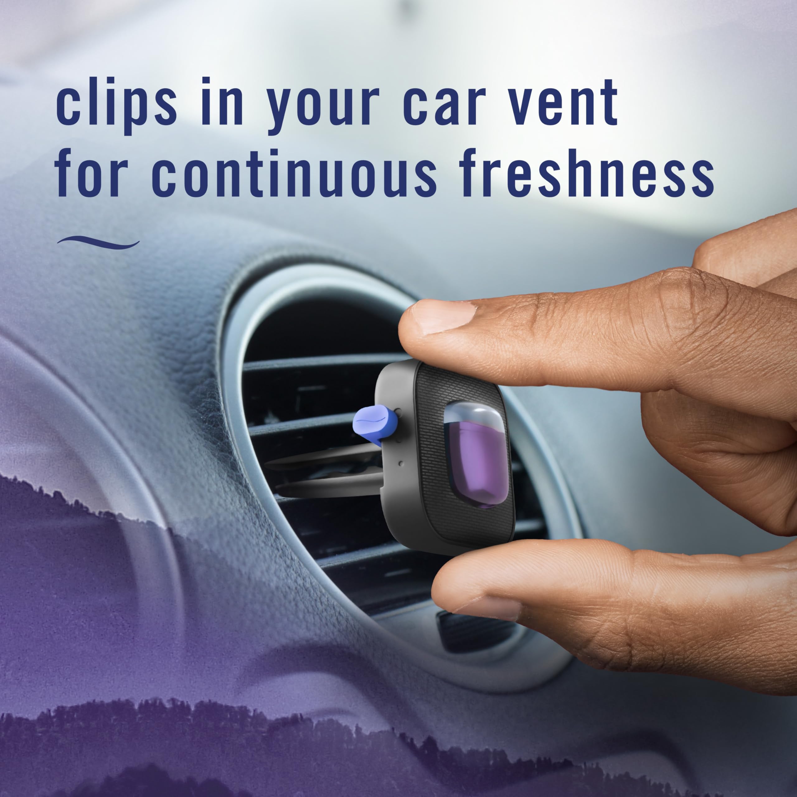 Febreze Car Mountain 40-day lasting scent for longer drives.