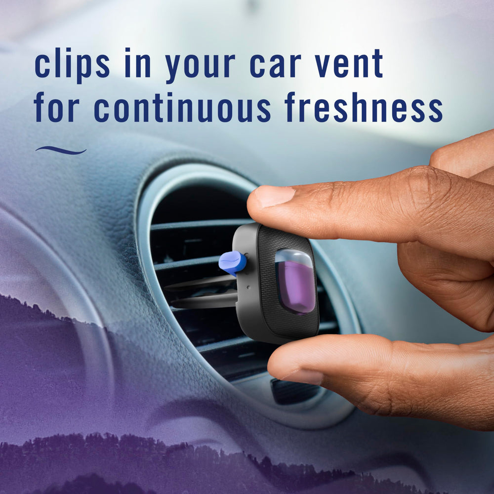 Febreze Car Mountain 40-day lasting scent for longer drives.