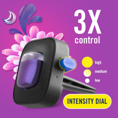Febreze vent clip clicked into place for quick installation.