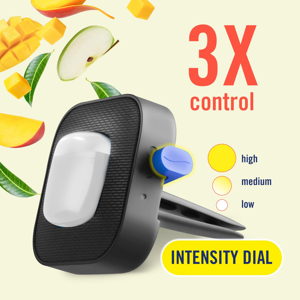 Easy vent attachment for mess-free fragrance release.