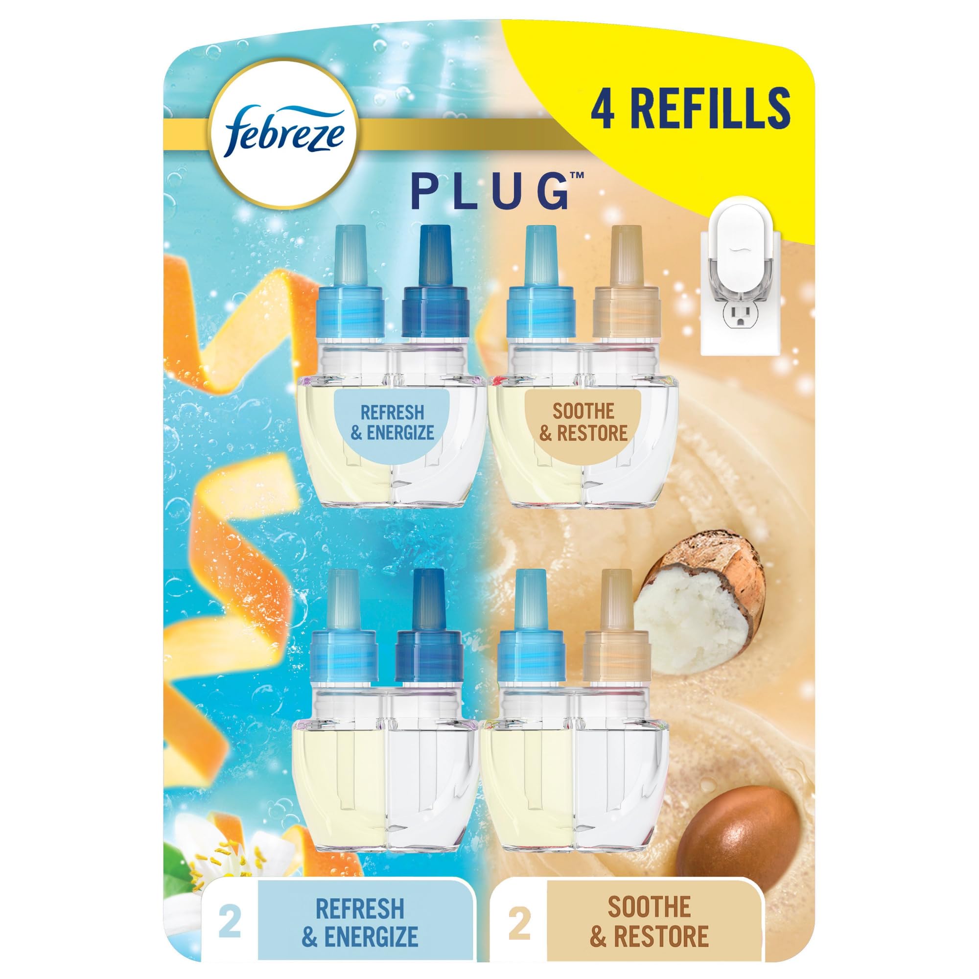 Febreze Fade Defy Plug-in in use delivering long-lasting freshness in a living space