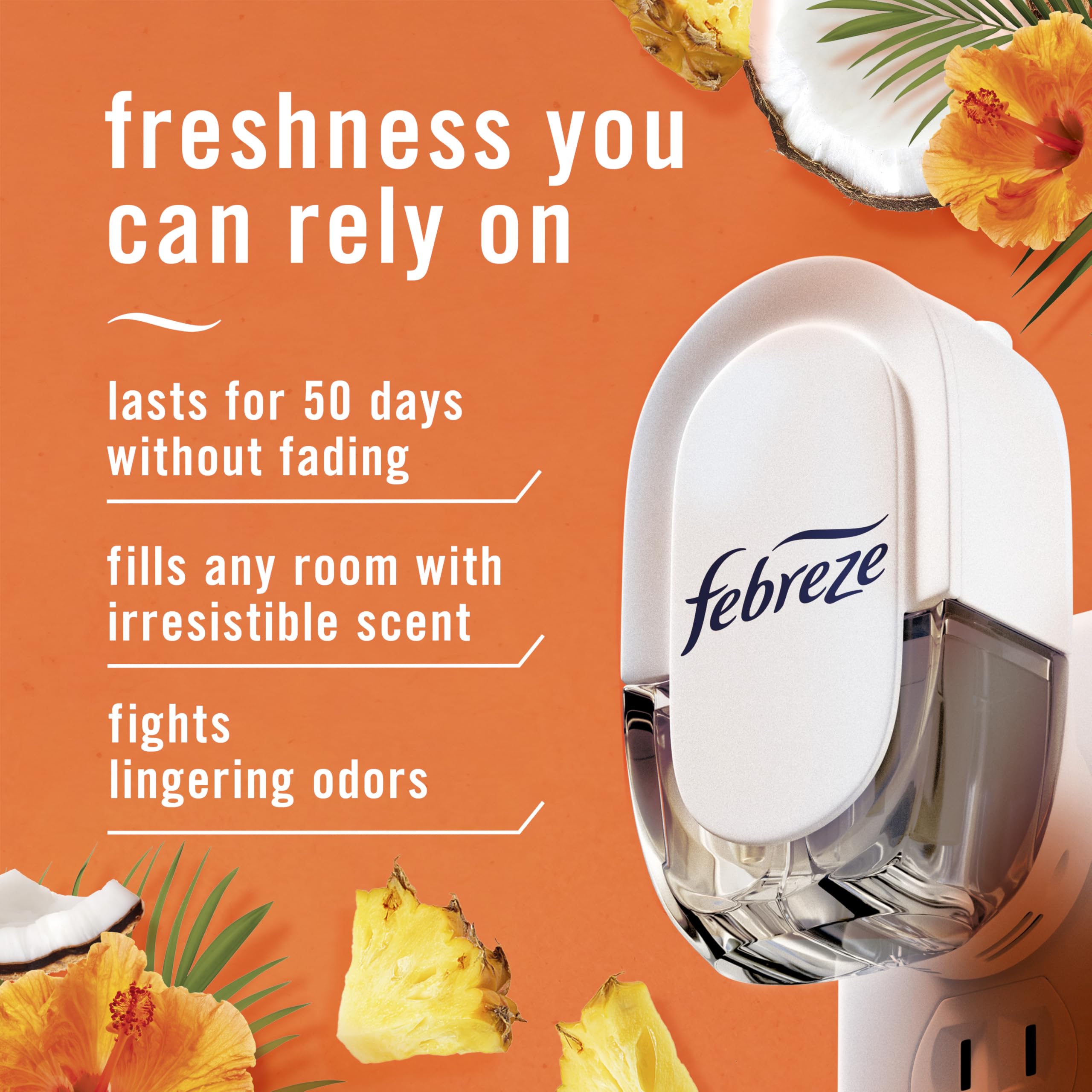 Febreze Fade Defy PLUG in outlet shows rotation for placement
