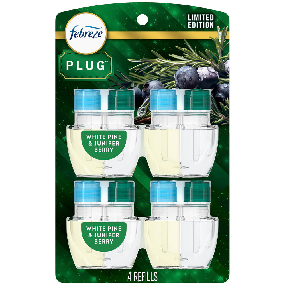 Febreze Fade Defy Plug with White Pine & Juniper Berry refill for steady fragrance