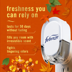 Febreze Fade Defy plug rotation supports even scent in upside-down outlets.