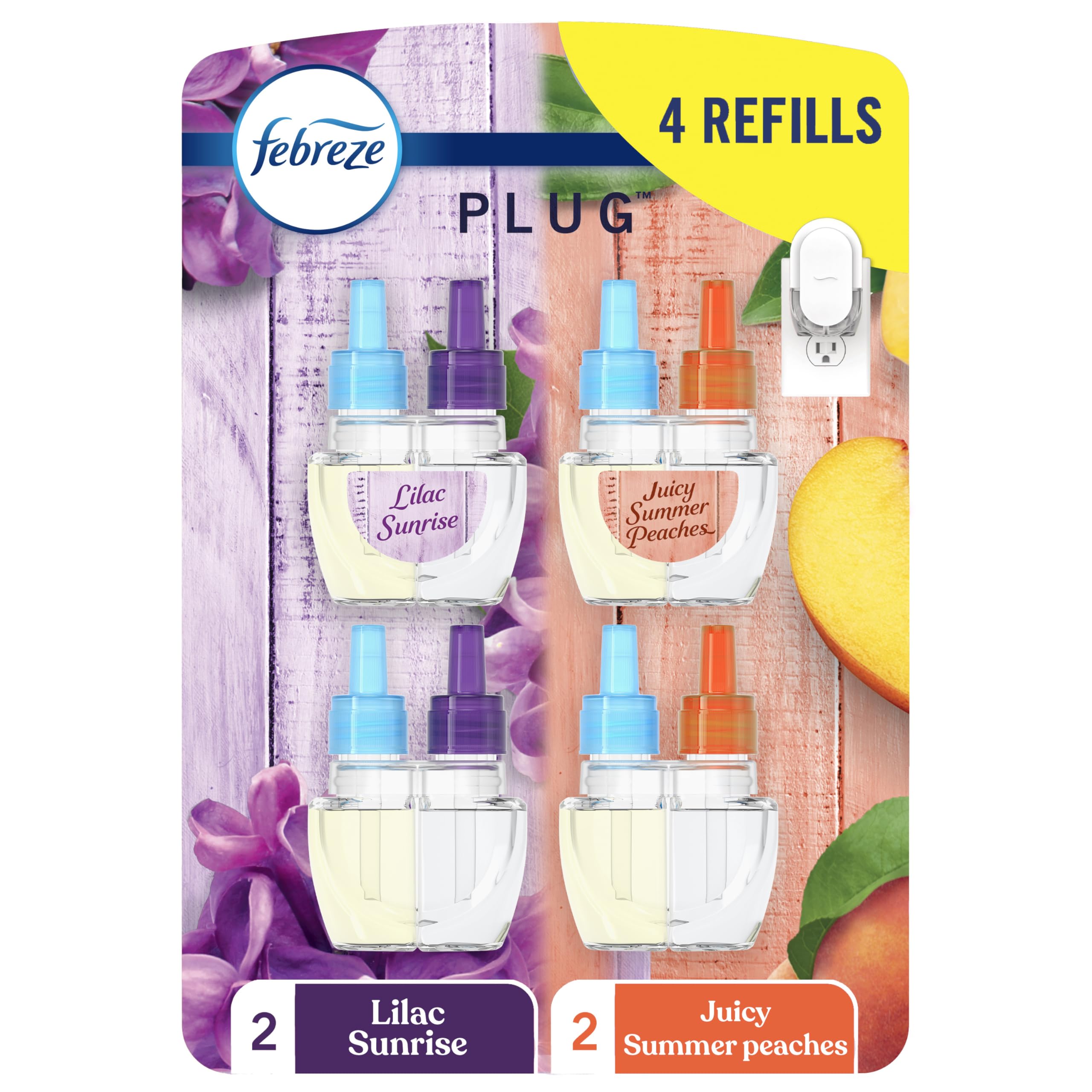 Febreze Fade Defy PLUG with outlet rotation for even scent distribution