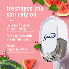 Febreze Fade Defy refill pack with four oils for easy replenishment.