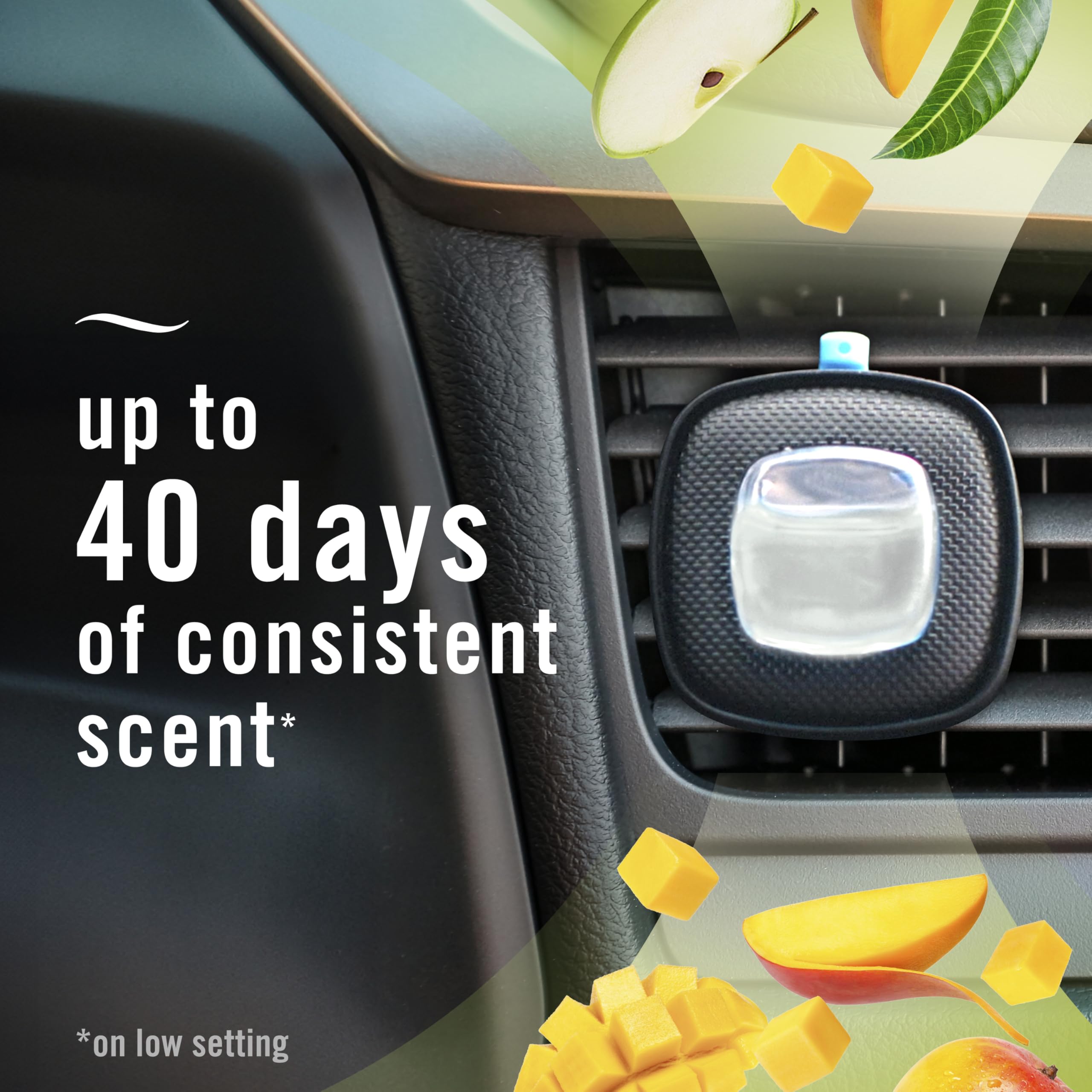 Long-lasting Mango Splash scent across many drives.