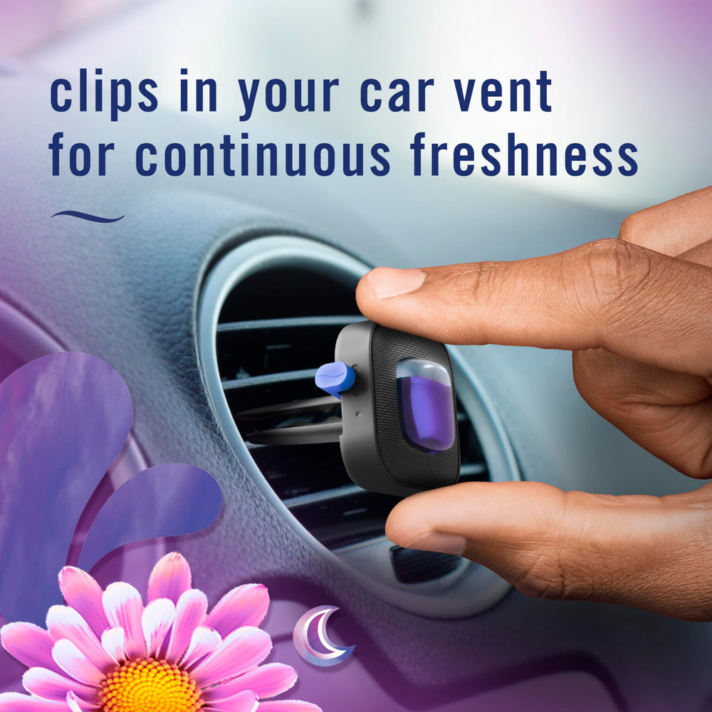Febreze odor fighters work to neutralize smells during drives.