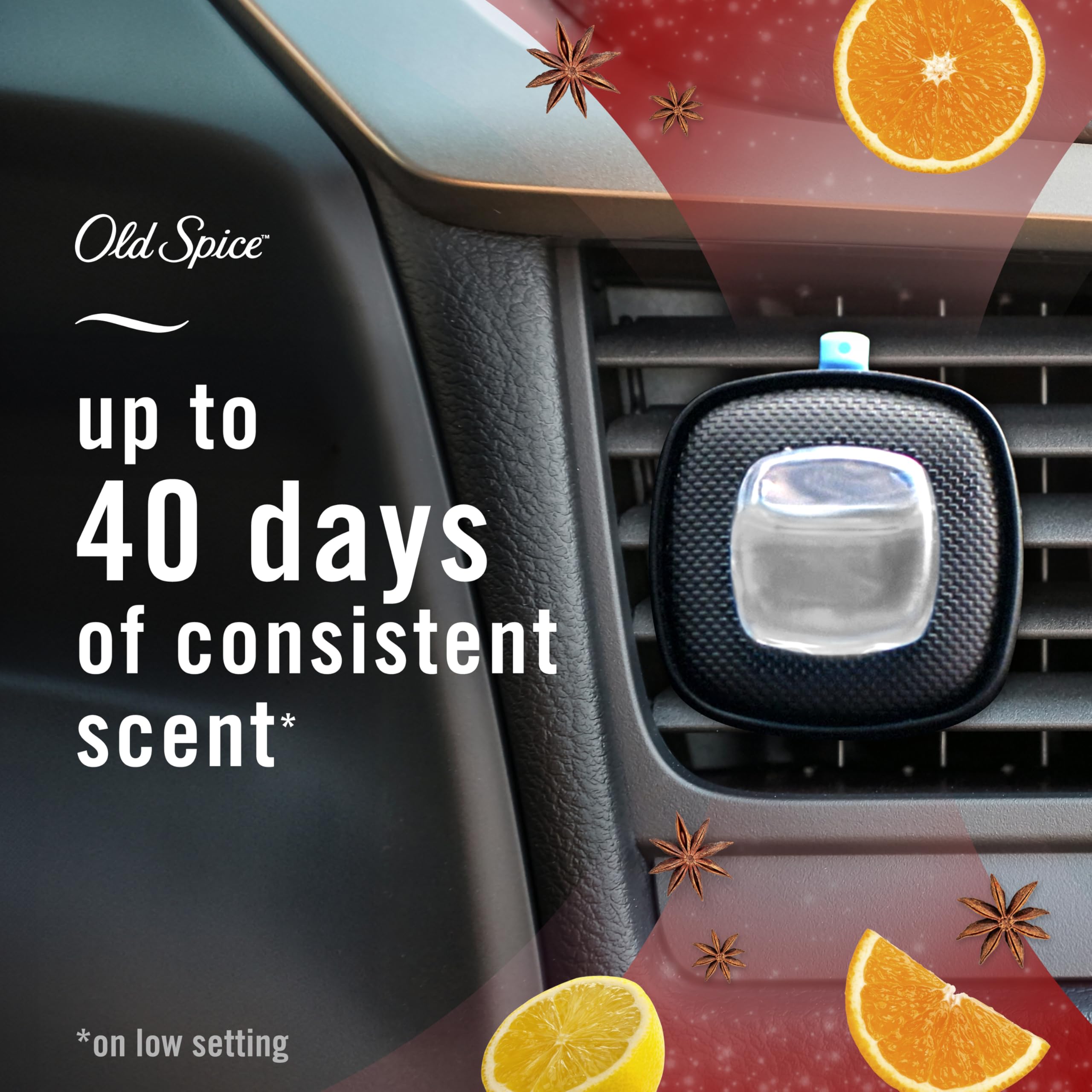 Febreze Old Spice Fiji packaging 4ct display for value and convenience