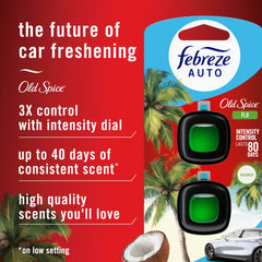 Febreze Old Spice Fiji vent clip installed in-vent for even fragrance spread